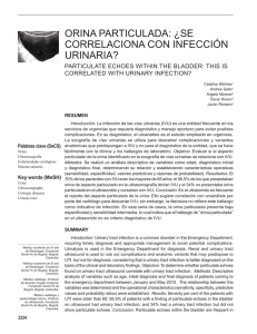 Orina particulada: ¿se cOrrelaciOna cOn infección urinaria?