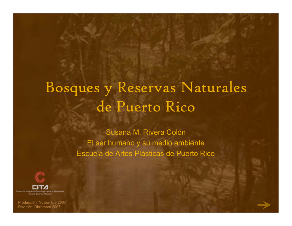 Bosques Y Reservas Naturales De Puerto Rico