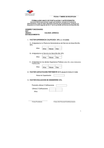 formulario unico de postulacion y antecedentes nombre funcionario