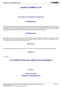 decreto numero 72-90 ley constitutiva del ejercito de guatemala