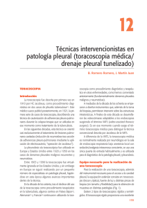 Técnicas intervencionistas en patología pleural (toracoscopia