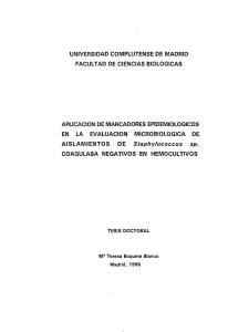DE Staphylococcus sp. - Biblioteca Complutense