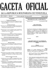 Gaceta Oficial N° 38.596 del 03 de Enero de 2007