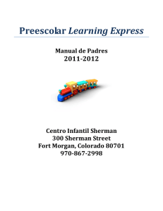 Preescolar Learning Express