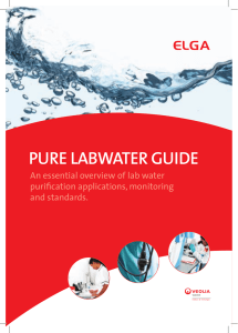 pure labwater guide - Veolia Water Technologies