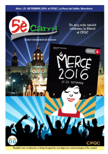Un any m&eacute;s, tamb&eacute; celebrem la Merc&egrave; al CPQC