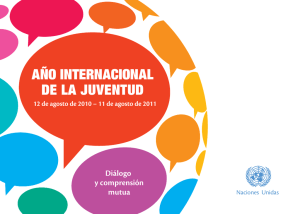 AÑO INTERNACIONAL DE LA JUVENTUD