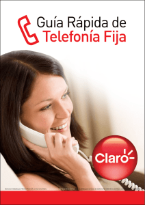 Guía rápida de telefonía Fija