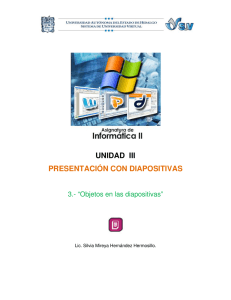 UNIDAD III PRESENTACIÓN CON DIAPOSITIVAS