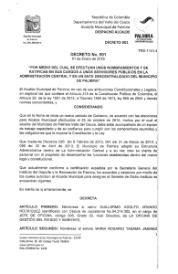 2016 01 01 Decreto 001 Se efectuan nombramientos y se ratifican