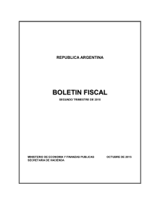 boletin fiscal - Ministerio de Hacienda y Finanzas Públicas