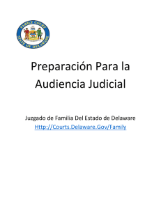Preparación Para la Audiencia Judicial