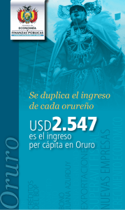 Oruro - Ministerio de Economía y Finanzas