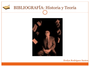 BIBLIOGRAFÍA - Teoria e Historia de la Informacion Documental