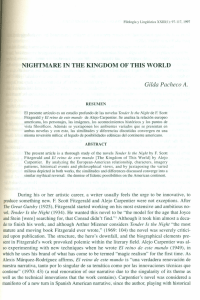 NIGHTMARE IN THE KINGDOM OF THIS WORLD Gilda Pacheco A.