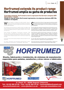 Horfrumed amplía su gama de productos
