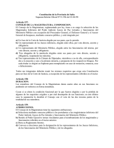 El Consejo de la Magistratura en la Constitución de la Provincia de