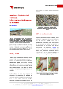 Modelos Digitales del Terreno para la minería