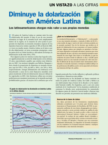 Diminuye la dolarización en América Latina