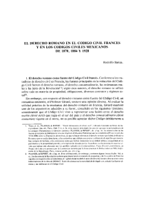 el derecho romano en el codigo civil frances