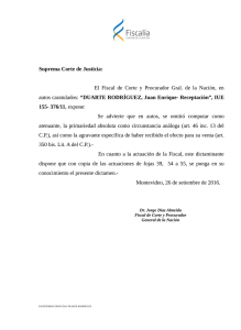 Suprema Corte de Justicia: El Fiscal de Corte y Procurador Gral. de