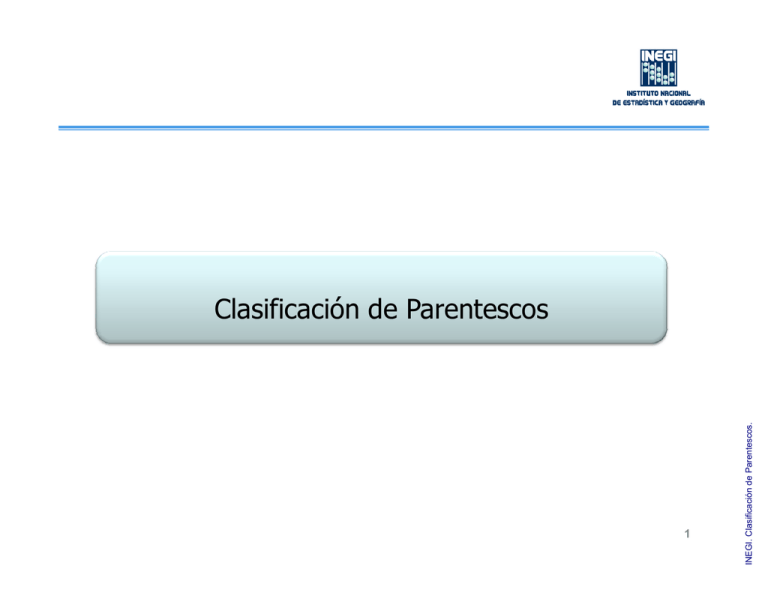 Clasificación De Parentescos