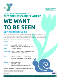 WE WANT TO BE SEEN - Central Coast YMCA