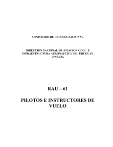 rau – 61 pilotos e instructores de vuelo