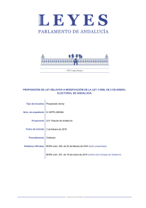 leyes - Parlamento de Andalucía