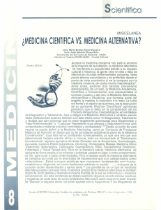 ¿medicina cientifica vs. medicina alternativa?