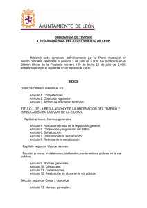 ordenanza de trafico - Ayuntamiento de León