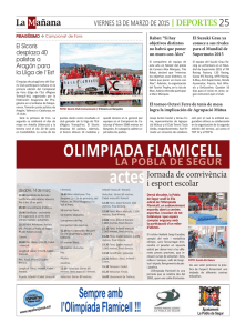 olimpiada flamicell - Consell Comarcal del Pallars Jussà