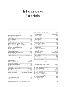 Índice por autores Author index