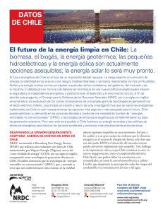 NRDC: El futuro de la energía limpia en Chile