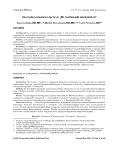 Uso inadecuado de misoprostol. ¿Un problema de salud pública?