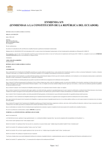 enmiendas a la constitución de la república del ecuador