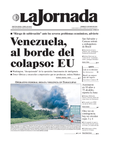 Venezuela, al borde del colapso: EU - La Jornada