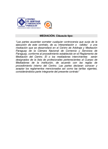 Mediación - Centro de Arbitraje y Mediación Paraguay