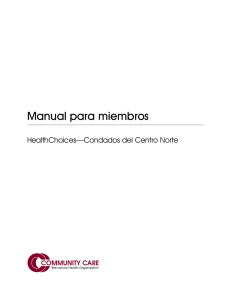 Manual para miembros: HealthChoices Condados del Centro Norte