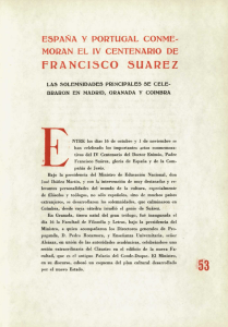 España y Portugal conmemoran el IV centenario de Francisco Suárez