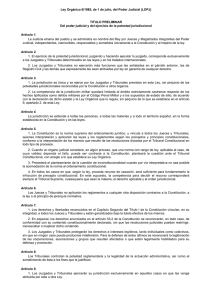 Ley Orgánica 6/1985, de 1 de julio, del Poder Judicial (LOPJ