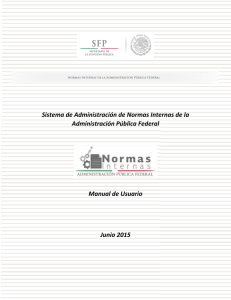 Sistema de Administración de Normas Internas - Manual de Usuario