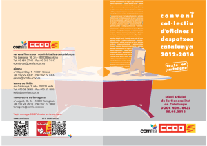 Convenio de Oficinas y Despachos de Cataluña 2012 - Comfia-CCOO