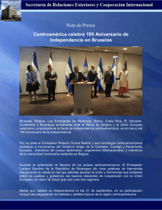 Nota de Prensa Centroamérica celebra 195 Aniversario de