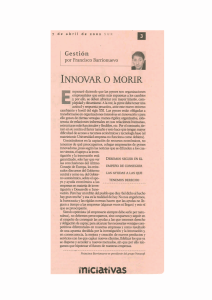 innovar o morir - franciscobarrionuevo.eu