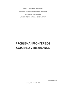 problemas fronterizos colombo-venezolanos