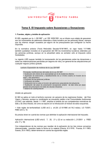 Tema 5. El Impuesto sobre Sucesiones y - e