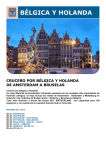 CRUCERO POR BÉLGICA Y HOLANDA DE AMSTERDAM A