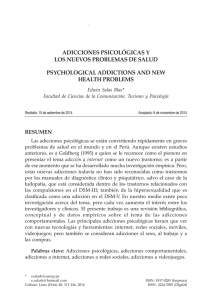 Adicciones psicológicas y los nuevos problemas