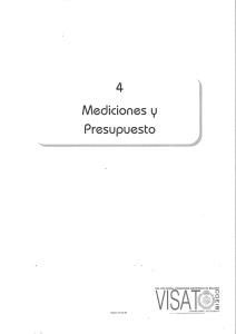 mediciones y presupuestos modificados.